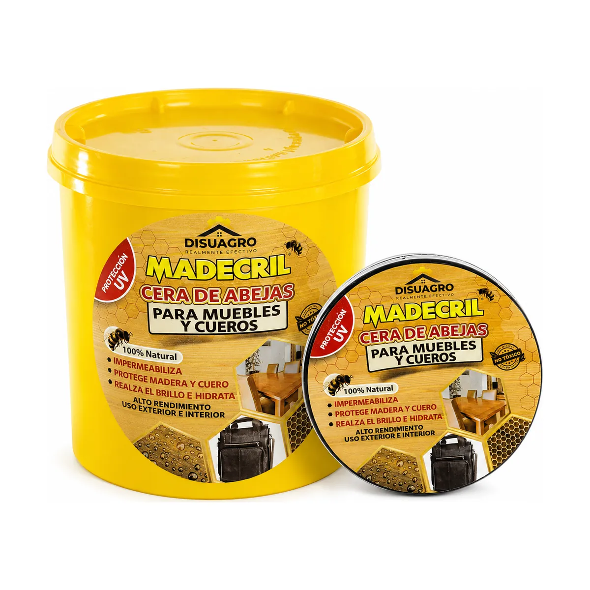 Cera de abejas para muebles y cueros