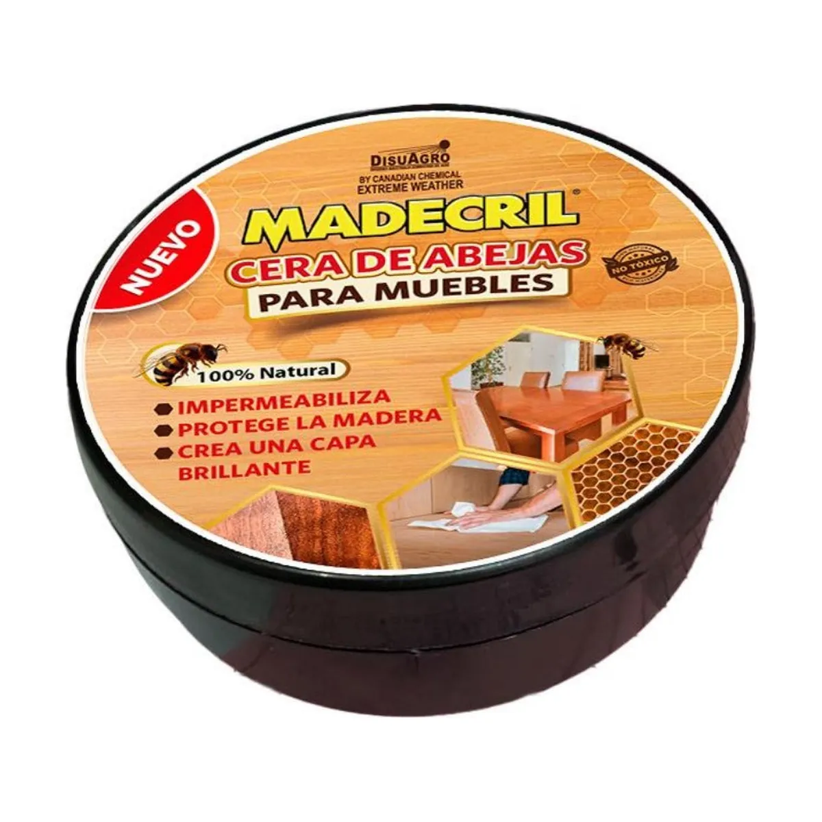 Lata de cera de abejas para muebles