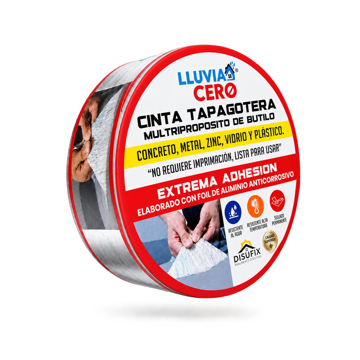 Cinta Tapagotera Lluvia Cero, rollo