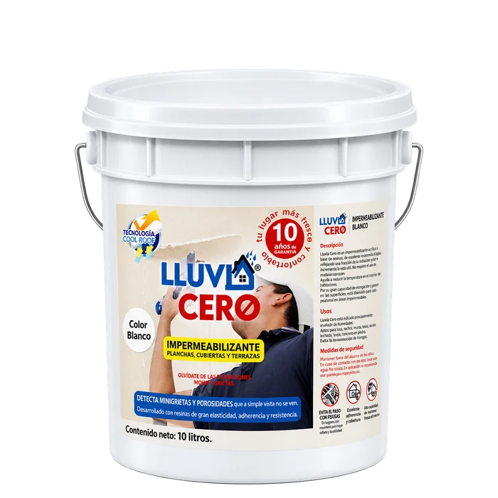 Lluvia Cero de Color 10 L Blanco