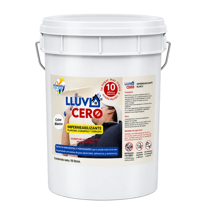Lluvia Cero de Color 19 L Blanco