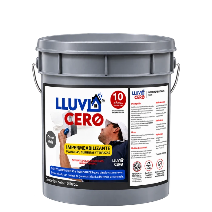 Lluvia Cero de Color 10 L Gris